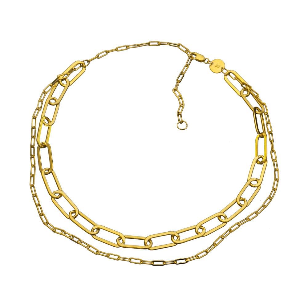 Jennifer Zeuner Jewelry Ema Chain Necklace gold vermeil