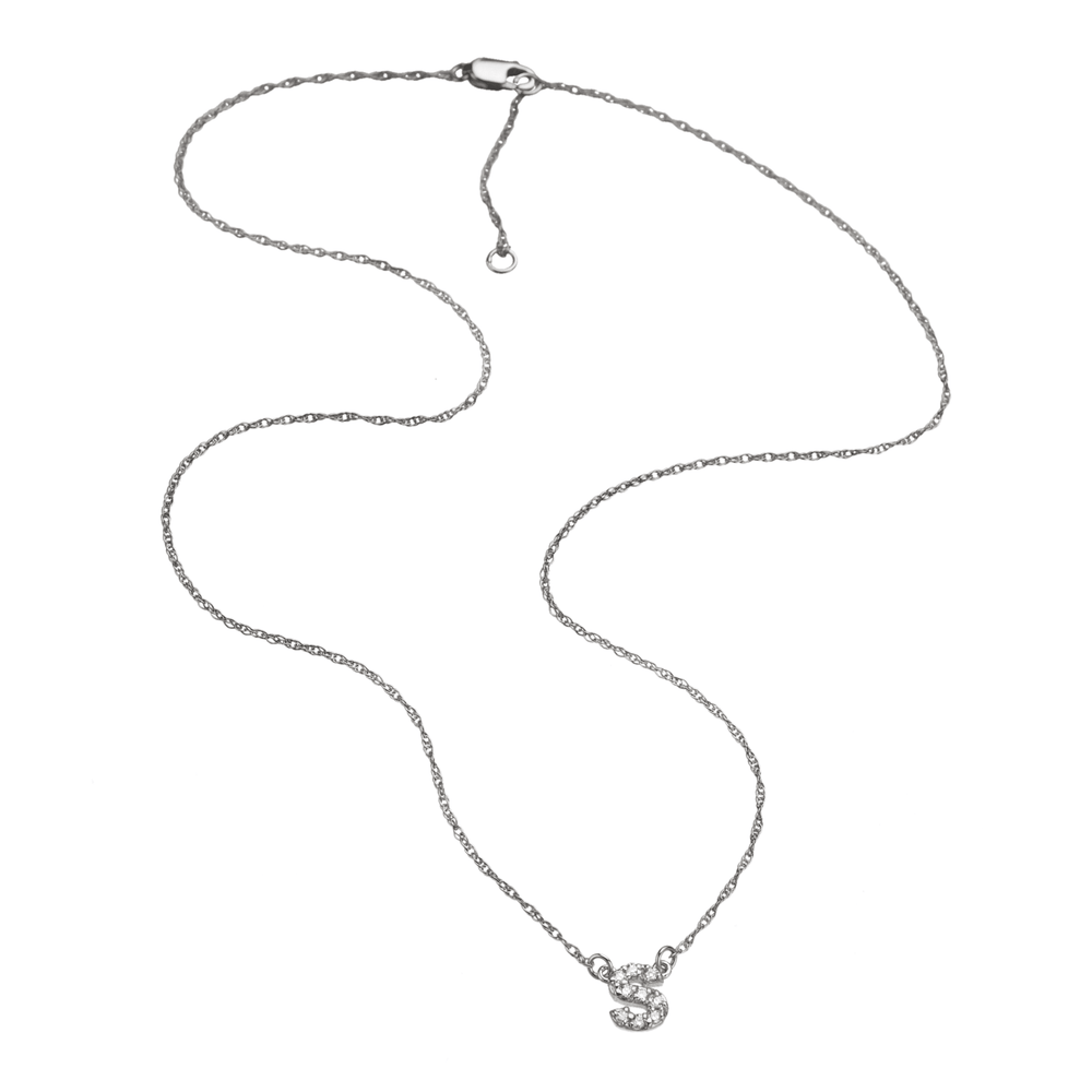 Jennifer Zeuner Jewelry Gigi 14K Necklace 14k white gold / 15"-16"