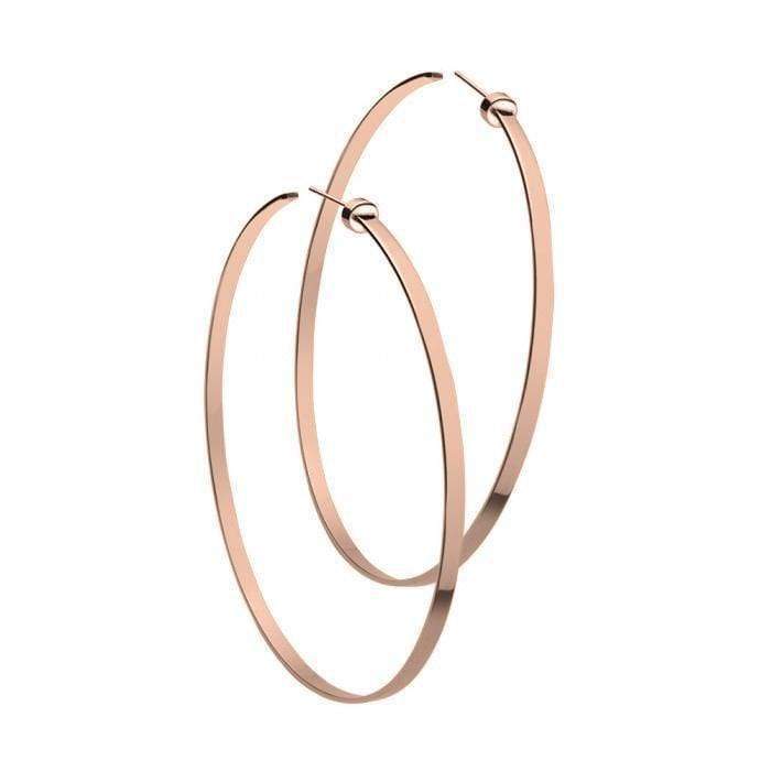 Jennifer Zeuner Jewelry Jennifer 3" Hoops 14k rose gold plated silver