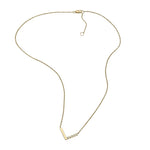 Jennifer Zeuner Jewelry Justine Diamond Necklace gold vermeil