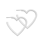 Jennifer Zeuner Jewelry Larissa 2" Hoops sterling silver