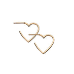 Jennifer Zeuner Jewelry Larissa 3/4" Hoops 14k yellow gold plated silver