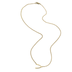 Jennifer Zeuner Jewelry Lily 1/2" Necklace gold vermeil