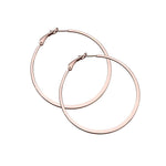 Jennifer Zeuner Jewelry Liv 2" Hoops 14k rose gold plated silver