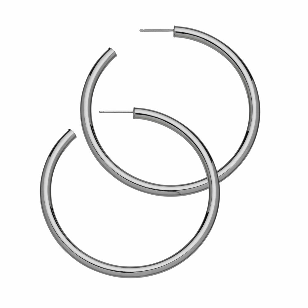 Jennifer Zeuner Jewelry Lou 2.5" Hoops sterling silver