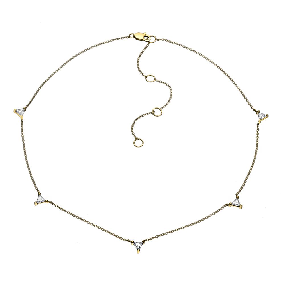 Jennifer Zeuner Jewelry Luz Chain Necklace gold vermeil