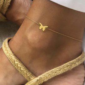 Jennifer Zeuner Jewelry Mariah Butterfly Anklet