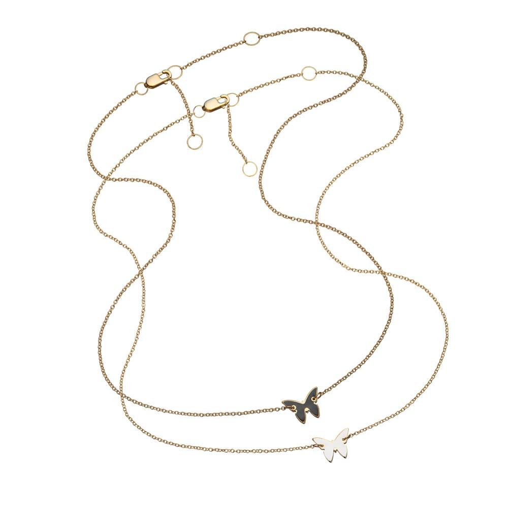 Jennifer Zeuner Jewelry Mariah Mini Enamel necklace