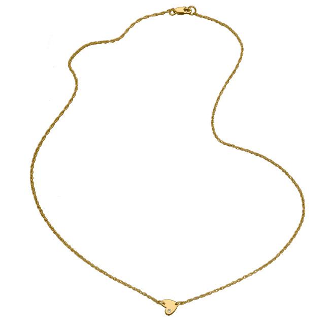 Jennifer Zeuner Jewelry Mia Mini Necklace gold vermeil