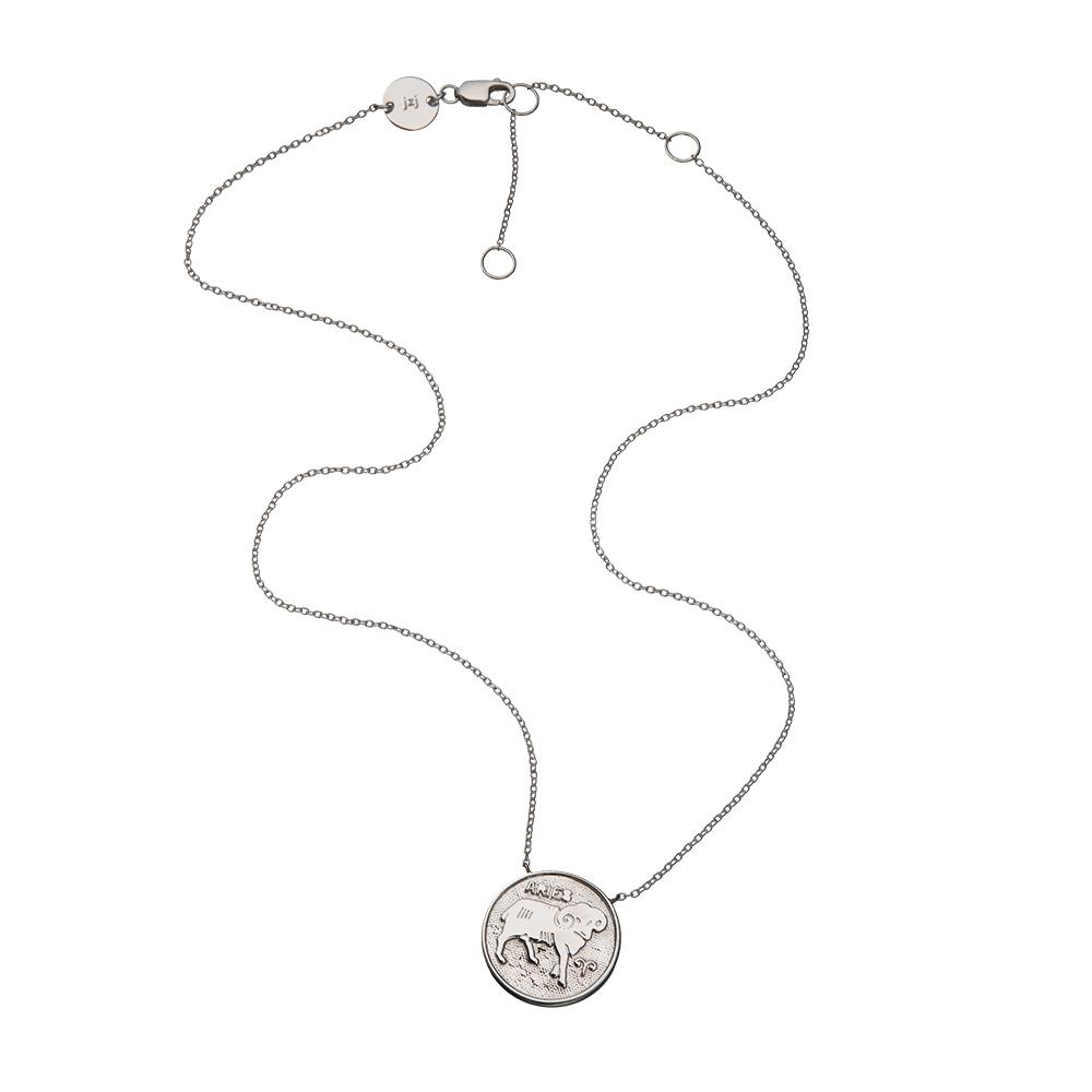 Jennifer Zeuner Jewelry Sylas Necklace gold vermeil / aquarius