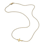 Jennifer Zeuner Jewelry Theresa 1/2" Necklace gold vermeil